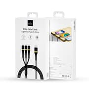 دابليو أي دابليو يو  ELITE  نوع  C  إلى  Light Data  كابل طول  2  متر أسود