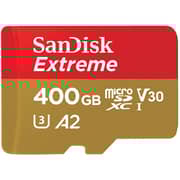 Sandisk Extreme Micro SDXC Memory Card 400GB Red and Brown SDSQXA1-400G-GN6MN