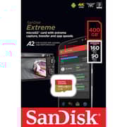 Sandisk Extreme Micro SDXC Memory Card 400GB Red and Brown SDSQXA1-400G-GN6MN