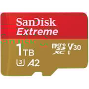 Sandisk Extreme Micro SDXC Memory Card 1TB Red and Brown SDSQXA1-1T00-GN6MN