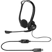 سماعة رأس لوجيتك  981-000100 H960  سلكية  منفذ USB  أسود