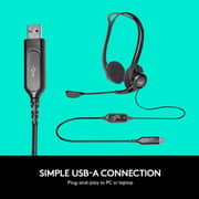 سماعة رأس لوجيتك  981-000100 H960  سلكية  منفذ USB  أسود