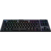 لوحة مفاتيح لوجيتك تينكيليس لايت سبيد  RGB  كليك لاسلكية  368mm  أسود