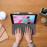 Logitech Slim FOLIO iPad Keyboard Case 10.2 Inch, 7th Generation, Bluetooth, With Integrated Wireless Keyboard, AR Layout Graphite