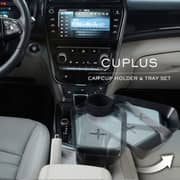 Kustomplastic Cup Holder and Tray Wireless Charger 365mm Black