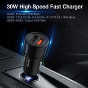 Linkcomn Dual USB Car Charger 590mm Black