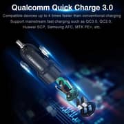 Linkcomn Dual USB Car Charger 590mm Black