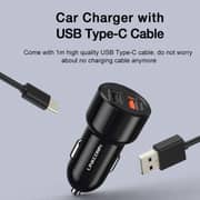 Linkcomn Dual USB Car Charger 590mm Black
