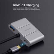 Linkcomn 4 Port Type C USB 3.0 Hub 17.5cm Silver