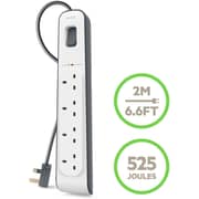 Belkin BSV400AF2M 4 Way Power Strip 2m