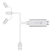 Zoook HDMILINK A300 Universal 3-in-1 HDMI Adapter Cable 3m White