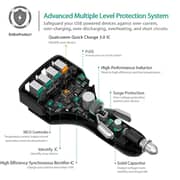 Aukey 4 Port Quick 3.0 Car Charge Black