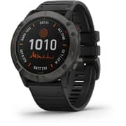 Garmin 010-02157-21 6X Pro Fenix Solar/Ti/Carbon Grey Dlc Band Watch W/Black