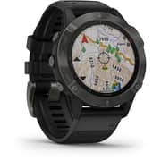 Garmin 010-02158-11 6 Fenix Sapphire Band Watch Grey W/Black
