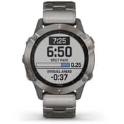 Garmin 010-02158-23 6 Fenix Sapphire Titanium Band Watch Grey W/Ti