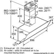 Bosch Built In Hood DWK095G60