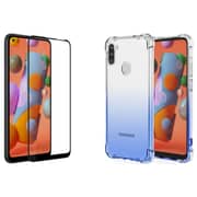 Glassology 5D TG Screen Protector With Clear Case Galaxy A11