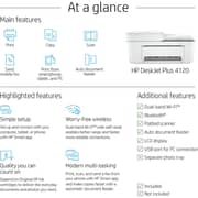 HP DeskJet Plus 4120 3XV14B All-in-One Printer