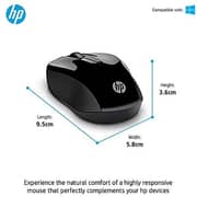 HP Wireless English/Arabic Keyboard and Mouse 46.5cm Black