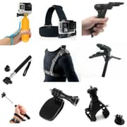 Thieye Harner+wrist Strap Bundle Accessories Bike Chest Strap Clip Monopod for Thieye DJI Action Camera black