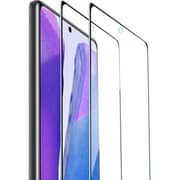 Inet Tempered Glass Screen Protector with Back Case Clear Galaxy Note 20