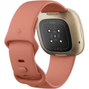 Fitbit FB511GLPK Versa 3 Fitness Smartwatch Pink Clay/Soft Gold