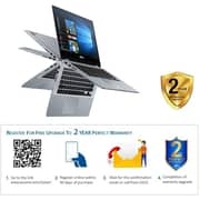 Asus Vivobook TP412 FAEC598 Laptop Core i3 2.1GHz 4GB 128GB Win10 14inch FHD Galaxy Blue English/Arabic Keyboard