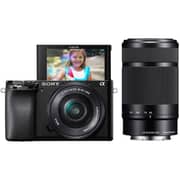 Sony ALPHA A6100 Mirrorless Digital Camera Black With 16-50MM / 55-210MM Lens
