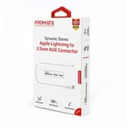 Promate Lightning to 3.5mm AUX Connector 0.15m White
