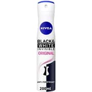 Nivea Invisible Original Black and White Deodorant Spray For Women 200ml