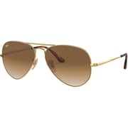 Rayban Aviator Gold Sunglasses For Unisex RB3689 914751