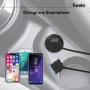 Toreto 4-in-1 Rapid Car Charger 1.2m Black