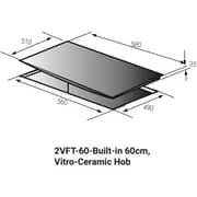 Fagor Electric Built In Hob 2VFT-60SS