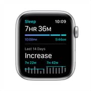 Apple Watch SE GPS+Cellular 40mm Silver Aluminum Case with Deep Navy Sport Loop
