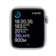 Apple Watch Series 6 GPS 44mm Silver Aluminum Case with White Sport Band