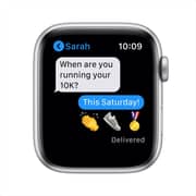 Apple Watch Series 6 GPS 44mm Silver Aluminum Case with White Sport Band
