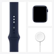 Apple Watch Series 6 GPS 44mm Blue Aluminum Case with Deep Navy Sport Band