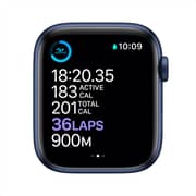 Apple Watch Series 6 GPS+Cellular 40mm Blue Aluminum Case with Deep Navy Sport Band - Middle East Version
