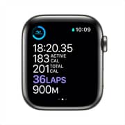 Apple Watch Series 6 GPS+Cellular 40mm Graphite Stainless Steel Case with Black Sport Band