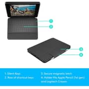 Logitech Rugged Folio Case Graphite iPad 7 Gen.