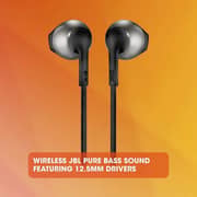 JBL T205BT Wireless Earbud Headset Blue