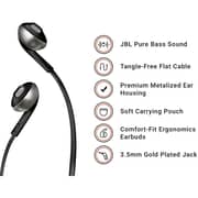 JBL T205 Wired Earbud Headphone Black