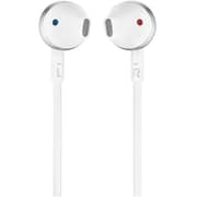 JBL T205 Wired Earbud Headphone White Chrome