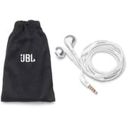 JBL T205 Wired Earbud Headphone White Chrome