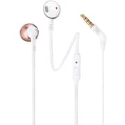 JBL T205 Wired Earbud Headphone Rose Gold