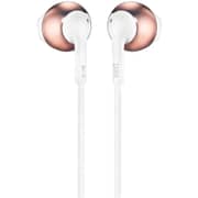 JBL T205 Wired Earbud Headphone Rose Gold