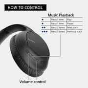 Sony WHCH710NB Wireless Noise Canceling Over Ear Headphones Black