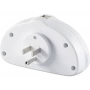 Go Travel USB + UK-US Duo Adaptor White