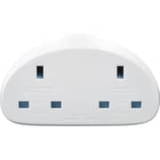 Go Travel USB + UK-US Duo Adaptor White