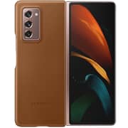 Samsung Fold 2 Leather Cover Brown